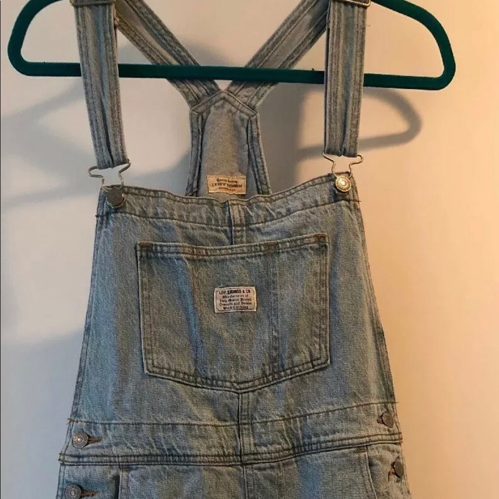 Levi’s Denim Overalls Shorts Big E Tag Size Small